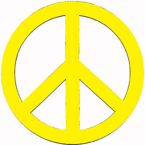 8" Peace Sign Magnet